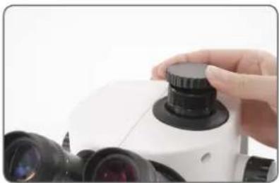LEICA S9 E Set CO - Kamera montieren - 1