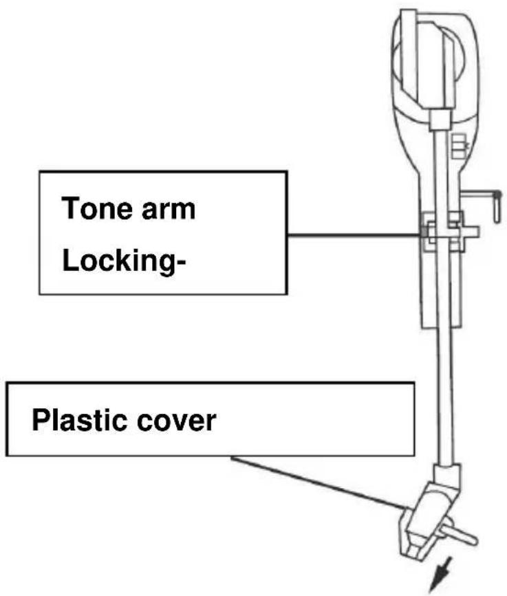 Tone arm Locking- Plastic cover