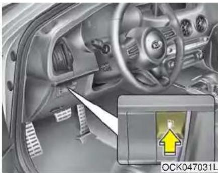 Interior view of a car dashboard and steering wheel, showing dashboard and steering wheel (no visible text or symbols)
