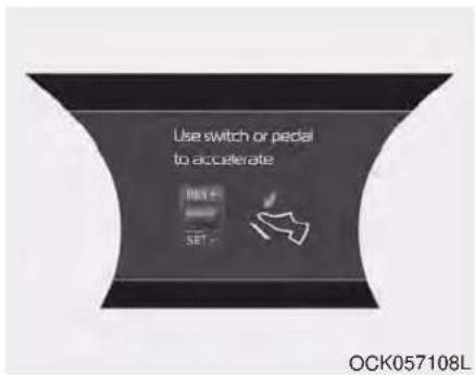 Use switch or pedal to accelerate BOS - SET - OCK057108L