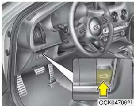 Interior view of a car dashboard and steering wheel (no visible text or symbols)