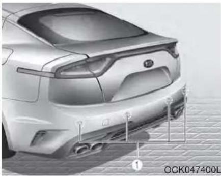 Side profile of a silver sedan car with visible exhaust pipes and mounting brackets (no text or symbols)