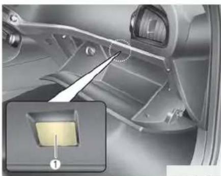 Interior view of a car showing the dashboard and steering wheel (no text or symbols visible)