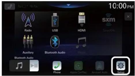10:00 PM Radio USB HDMI SXM Auxiliary Bluetooth Audio Bluetooth Audio Phone Apple CallPlay Audio Audio Satur
