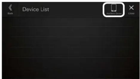 Device List Back Software Device Close
