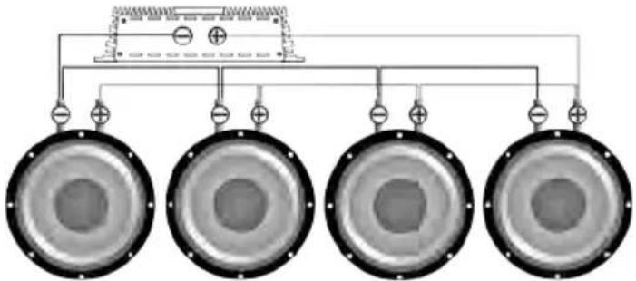 Deaf Bonce Apocalypse DPW-1540 - Serial connection of subwoofers - 6