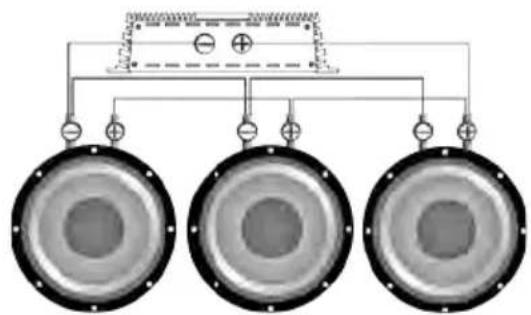 Deaf Bonce Apocalypse DPW-1540 - Serial connection of subwoofers - 2