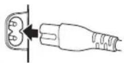 PANASONIC TX-65LXX889 - Insert the mains plug firmly into place. - 1