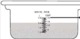 WHITE RICE L CUP 3.6 20 18 2.5 12 1.0 9 5.0