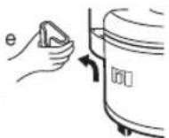 PANASONIC SR-UH36F - Rimozione e applicazione del supporto per spatola - 2