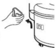 PANASONIC SR-UH36F - Retrait et fixation du support de cuillère - 2