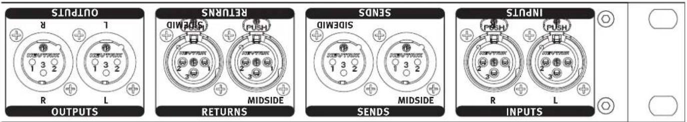 OUTPUTS R L OUTPUTS RETURNS MIDSIDE SENDS MIDSIDE INPUTS R L OUTPUTS RETURNS SENDS INPUTS