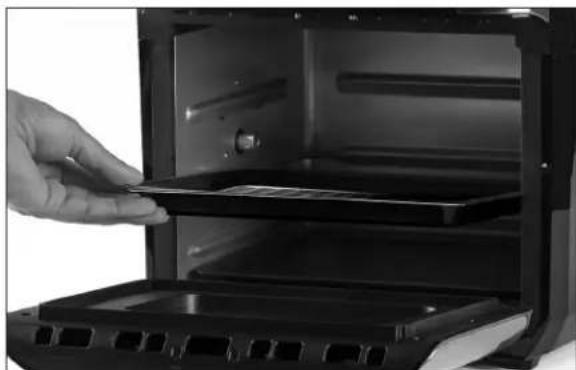 Emeril Lagasse AirFryer Pro GLA-1003 - Placing Crisper Trays into Appliance - 2