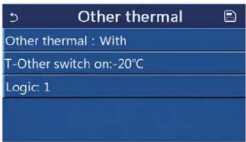 Other thermal Other thermal : With T-Other switch on:-20°C Logic: 1