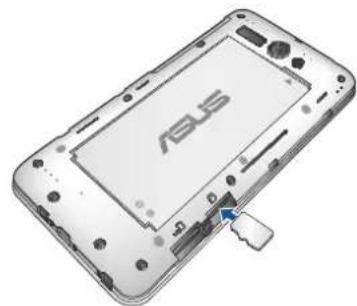 ASUS PadFone mini PF451CL - So installieren Sie eine Speicherkarte: - 4