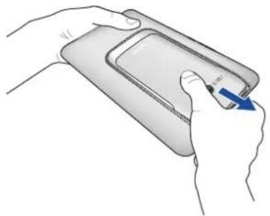 ASUS PadFone mini PF451CL - So nehmen Sie das Telefon aus dem Tablet: - 1