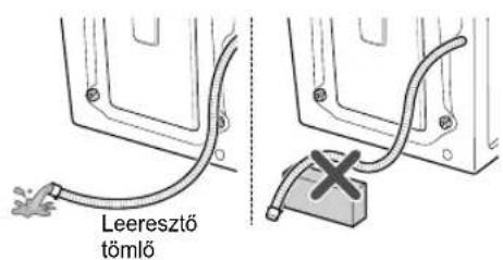 Leeresztő tömlő