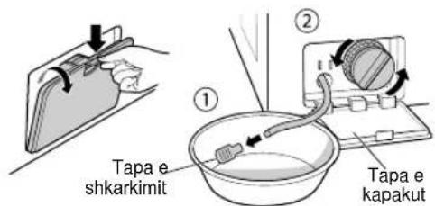 Tapa e shkarkimit ① ② Tapa e kapakut