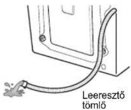 Leeresztő tömlő