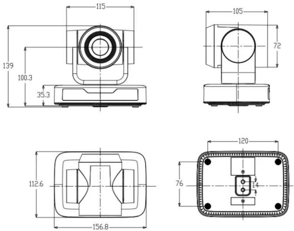 Alfatron ALF-10XUSB2C - Dimension - 1