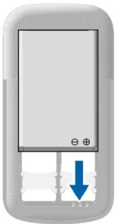 OLYMPIA Brava Plus - Akku einsetzen - 2