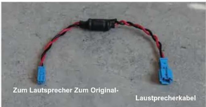 Zum Lautsprecher Zum Original- Laustprecherkabel