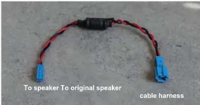 To speaker To original speaker cable harness