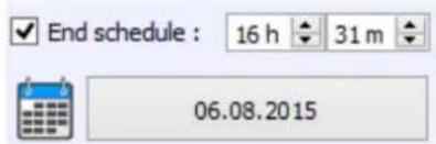 End schedule : 16 h 31 m 06.08.2015