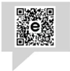 QR code image with central 'e' logo, likely linking to a digital resource or website.