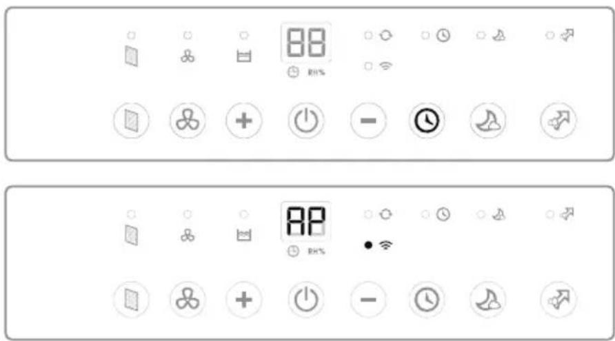 Control panel interface with icons for battery, display, and function buttons in Chinese