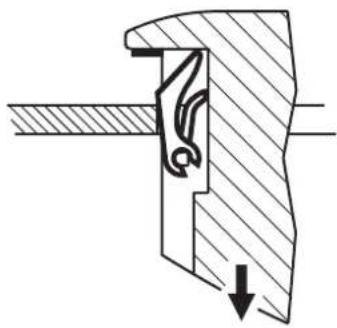 IFM CR1055 - ■Panel mounting with clips (snap-in set EC1452) - 3