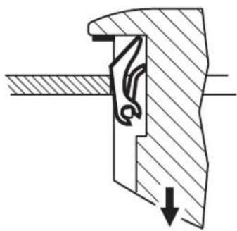 IFM CR1053 - ■Panel mounting with clips (snap-in set EC1452) - 3