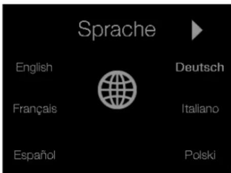Sprache English Français Español Deutsch Italiano Polski