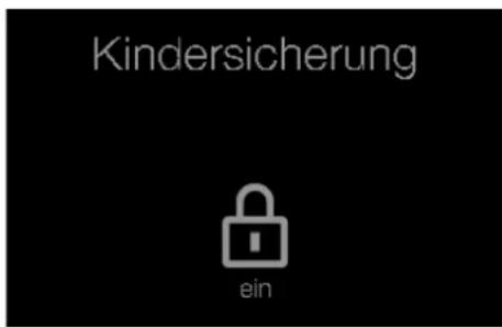 Kindersicherung ein
