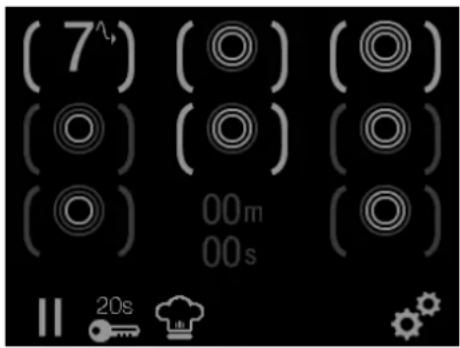 Fulgor Milano FCLH 9008 ID WT - Aktivieren des automatischen Siedens: - 1
