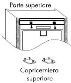 Parte superiore Copricerniera superiore
