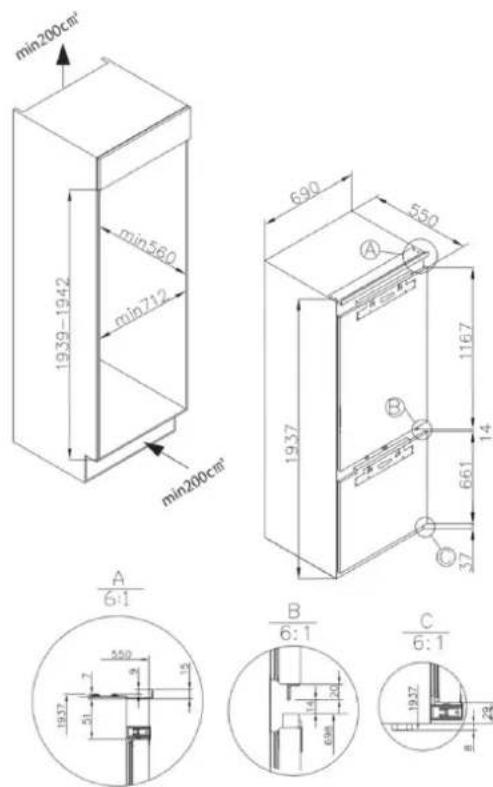 Fulgor Milano FBCD 355 TNF EDBL - Ventilación - 3