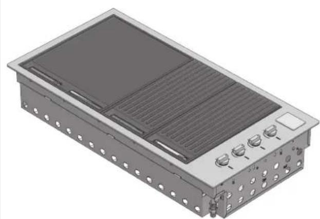 Fulgor Milano FOBQ 601 TY G X - Mod. BBQ 100 cm - 1