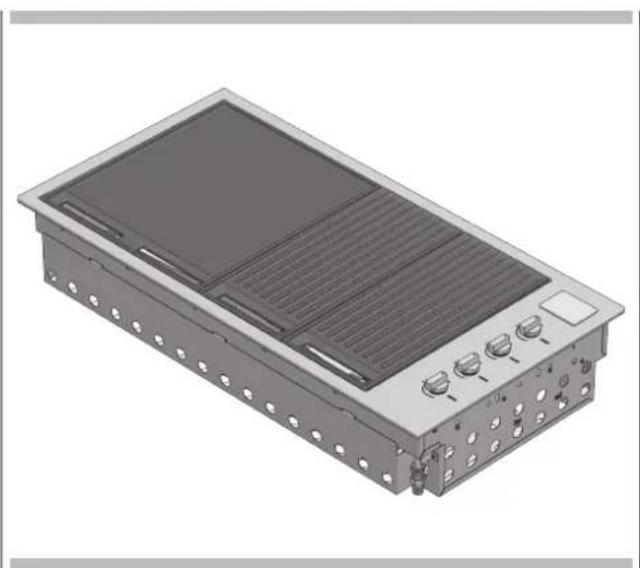 Fulgor Milano FOBQ 601 TY G X - Mod. BBQ 100 cm - 1