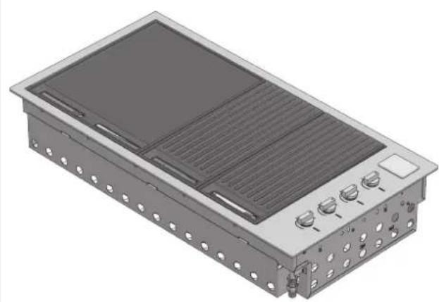 Fulgor Milano FOBQ 803 G X - Mod. BBQ 100 cm - 1