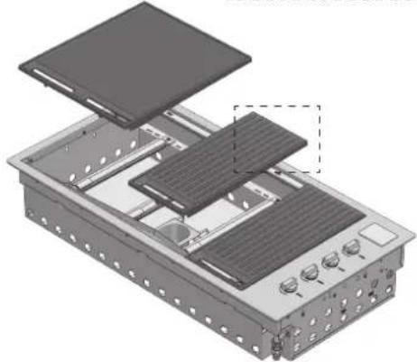 Fulgor Milano FOBQ 803 G X - Barbecue integrado tapa - 4