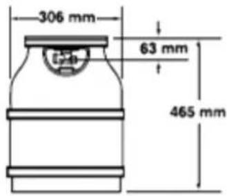 306 mm 63 mm 465 mm
