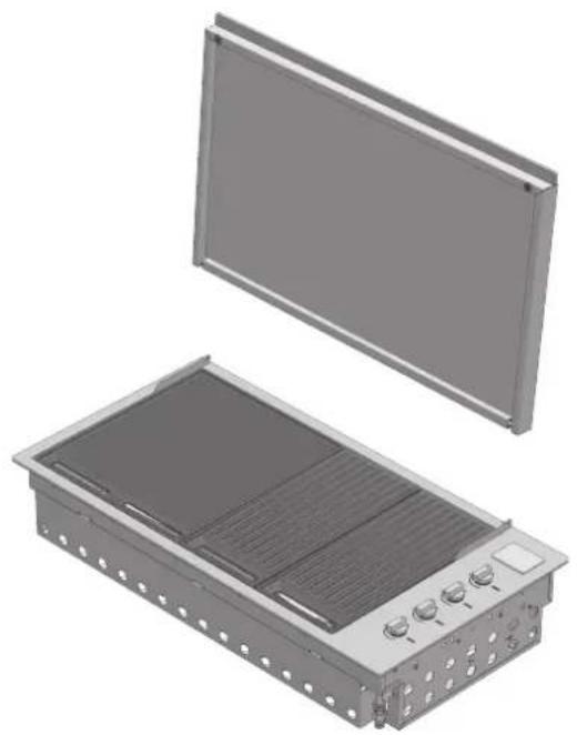 Fulgor Milano FOBQ 602 G X - Application of the low cover - 3