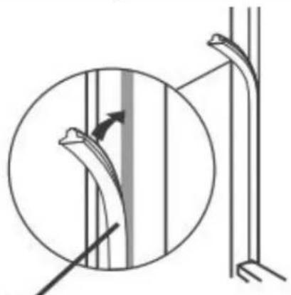 Fulgor Milano FBF 290 NF ED - Montaggio della fascia degli sportelli - 2