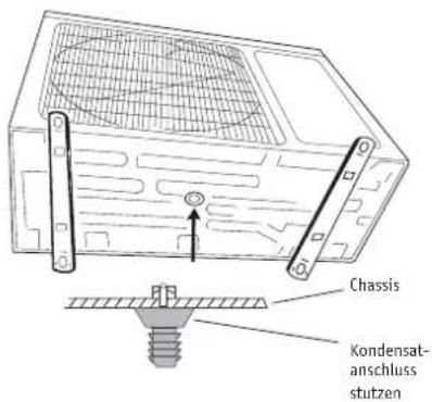Chassis Kondensat- anschluss stutzen
