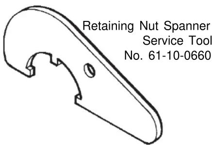 Retaining Nut Spanner Service Tool No. 61-10-0660