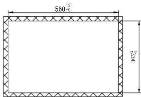 560⁺²₋₀ 365⁻²₋₀