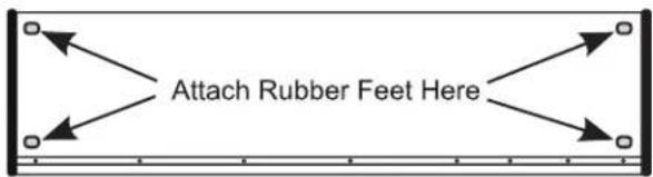 Attach Rubber Feet Here