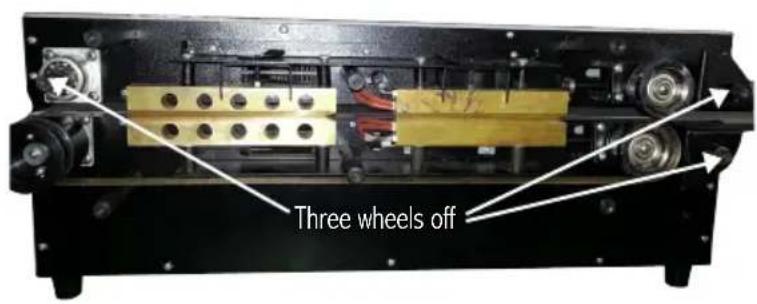 Three wheels off