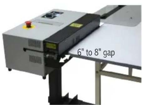 6" to 8" gap